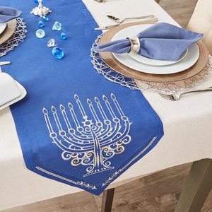 Huntsberry Rectangular Hanukkah Table Runner Ecomm Via Wayfair.com